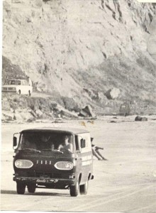 Black's Beach Road - Bill Andrews at the wheel - Photo by Doug Moranville - 1969 