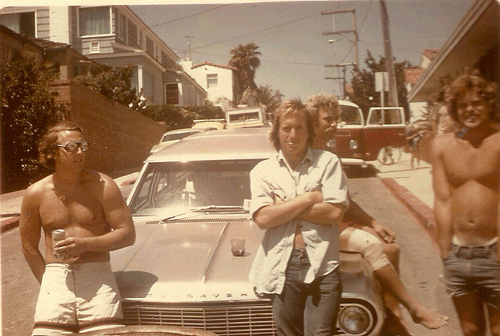 Dean Buriston, Jeff Mowery, Chris Hendricks and Richard Krug at the foot of Sea Lane - photo by Dean Burristion