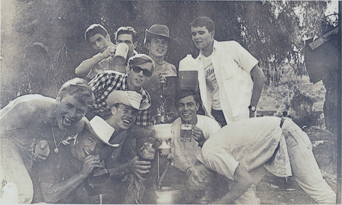 L-R - Phil Hendicks, Mike Chacon (RIP), Chris Hendricks, Ray Darby, Pet Nestejon, Jerry Thaster, John Insinger, Bruce Collins, Jon Sarret, and Sandy Woods